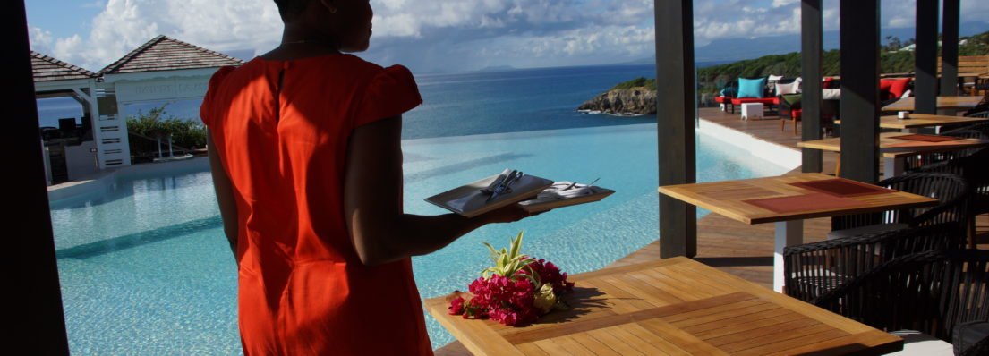 Service à Table à La Toubana Hôtel & Spa en Guadeloupe